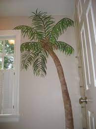 how to paint a palm tree on a wall
